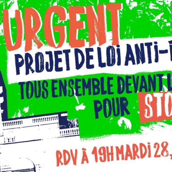 Tous ensemble devant le Sénat contre le projet de loi anti-éthique